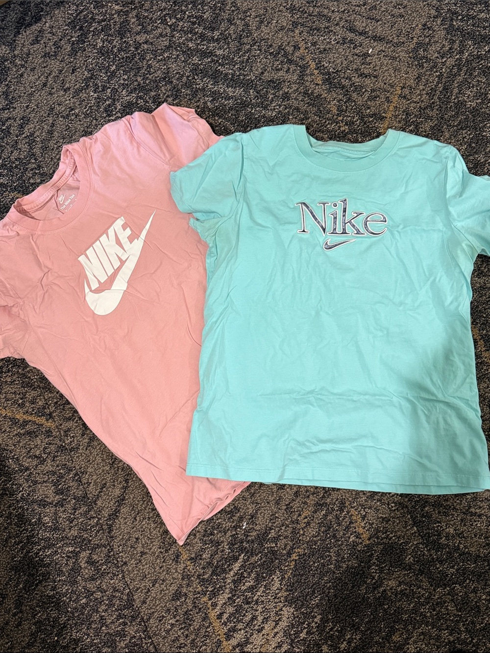 Nike Kids Short-Sleeve T-Shirts in Pink and Mint